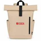 ESSCA Signature Rolltop Backpack – Beige