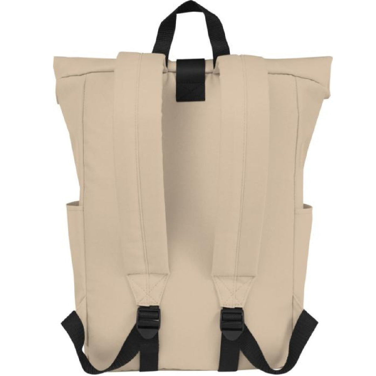 ESSCA Signature Rolltop Backpack – Beige