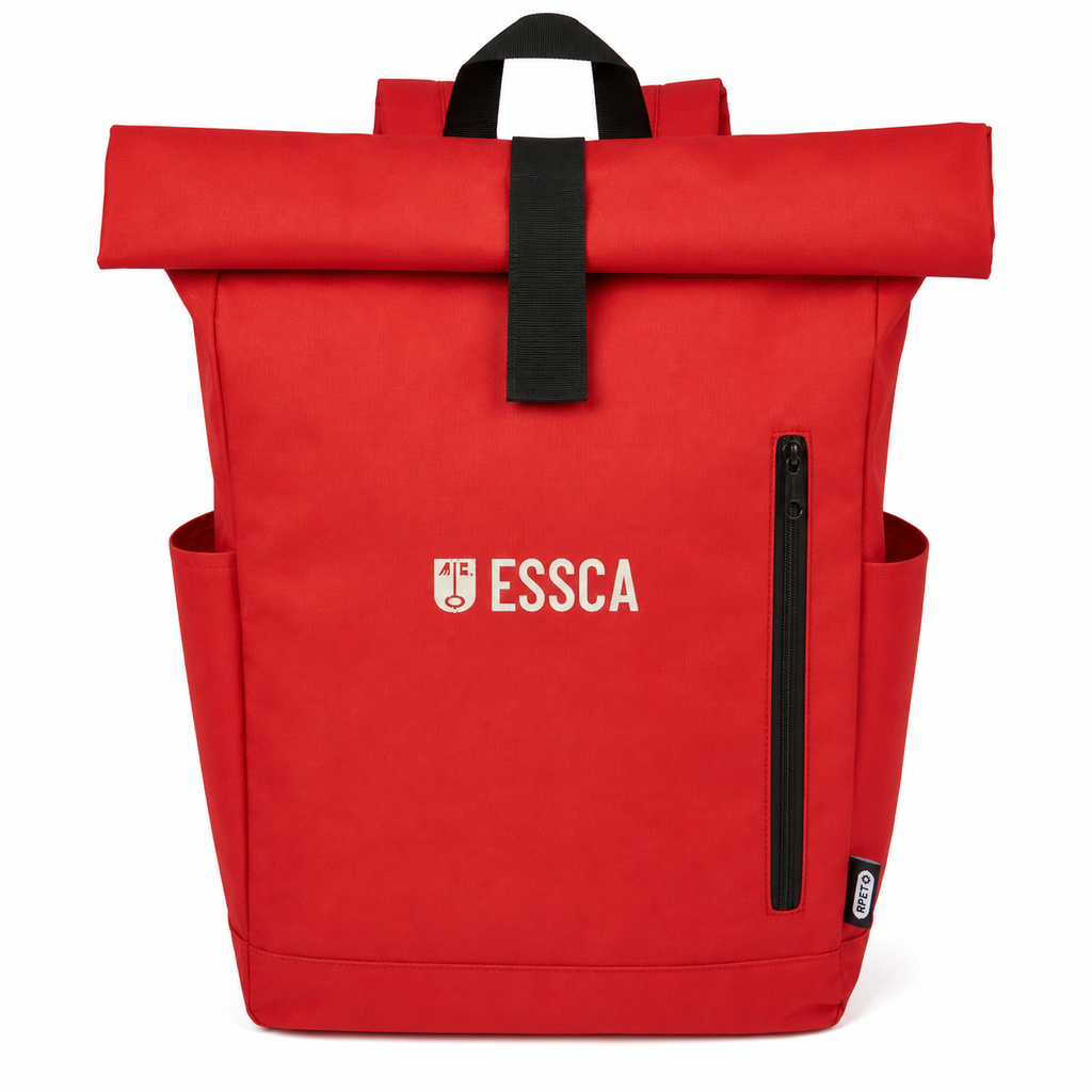 ESSCA Signature Rolltop Backpack – Red