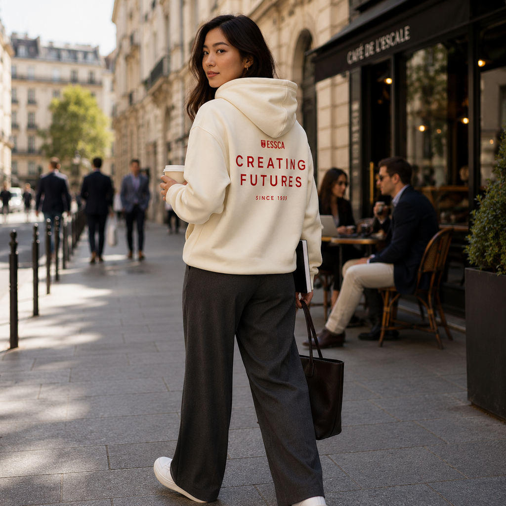 ESSCA Signature Hoodie – Beige