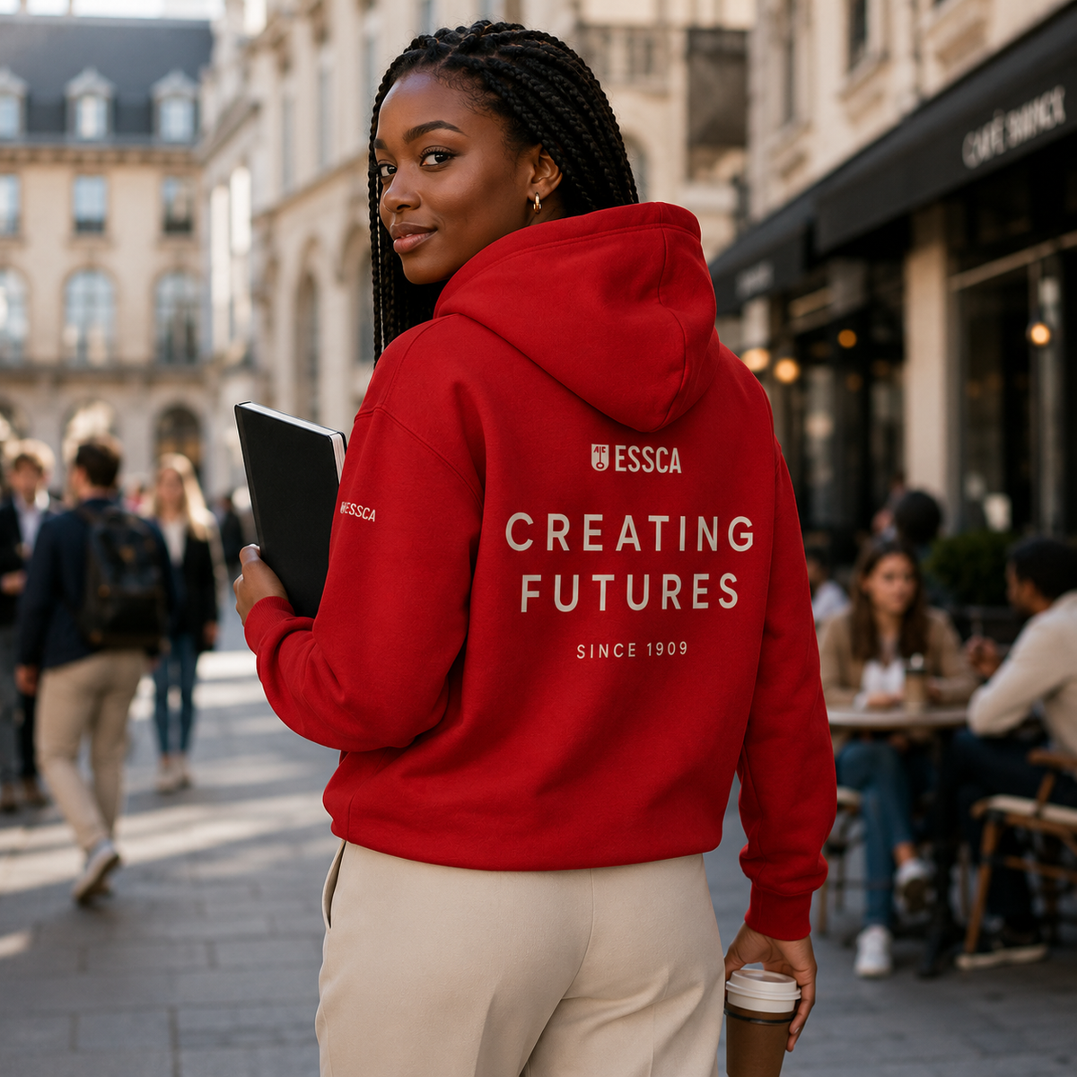 ESSCA Signature Hoodie – Red