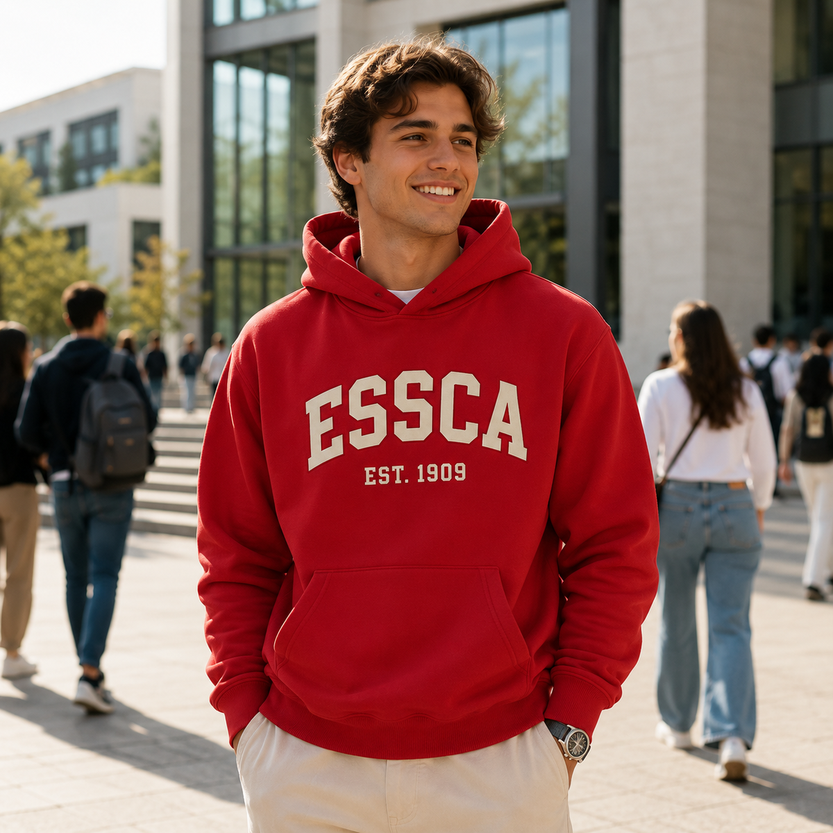 ESSCA Heritage 1909 Hoodie – Red
