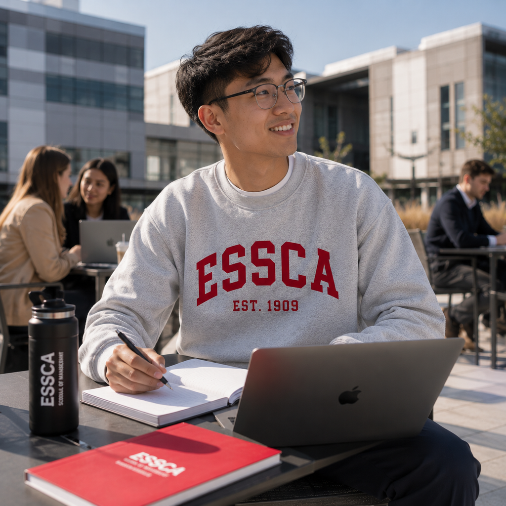 ESSCA Heritage 1909 Crewneck Sweater – Heather Grey
