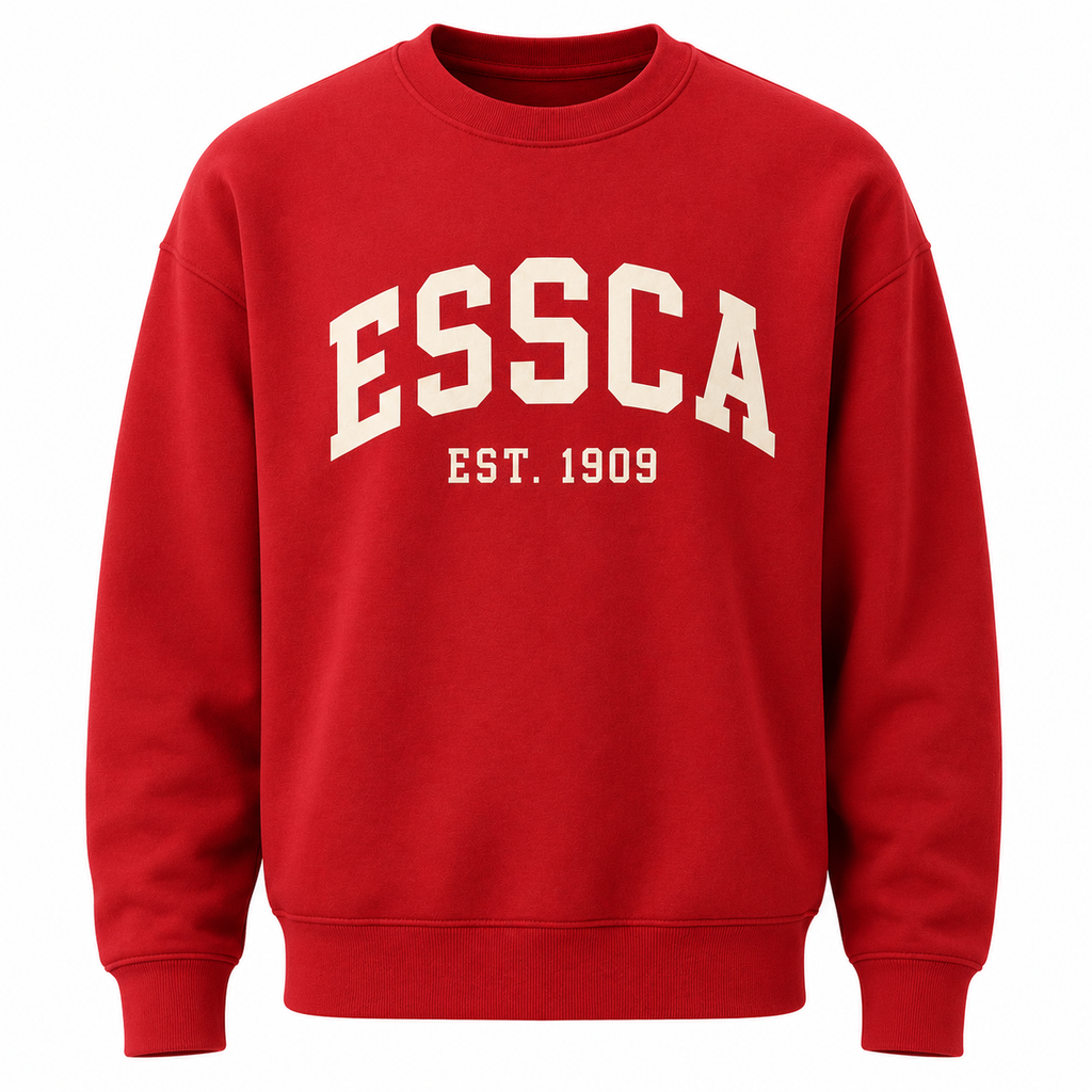 ESSCA Heritage 1909 Crewneck Sweater – Red