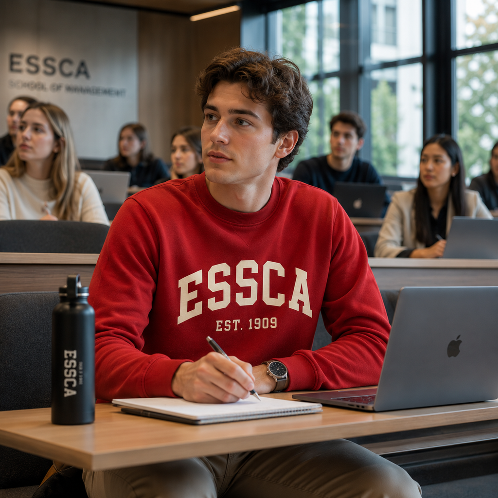 ESSCA Heritage 1909 Crewneck Sweater – Red