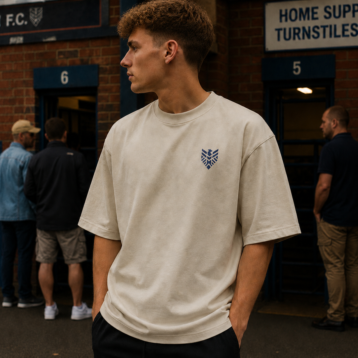 TFC Oversized T-Shirt – Beige
