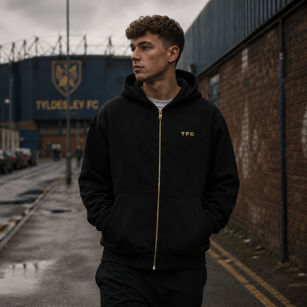 TFC Zip Hoodie – Jet Black