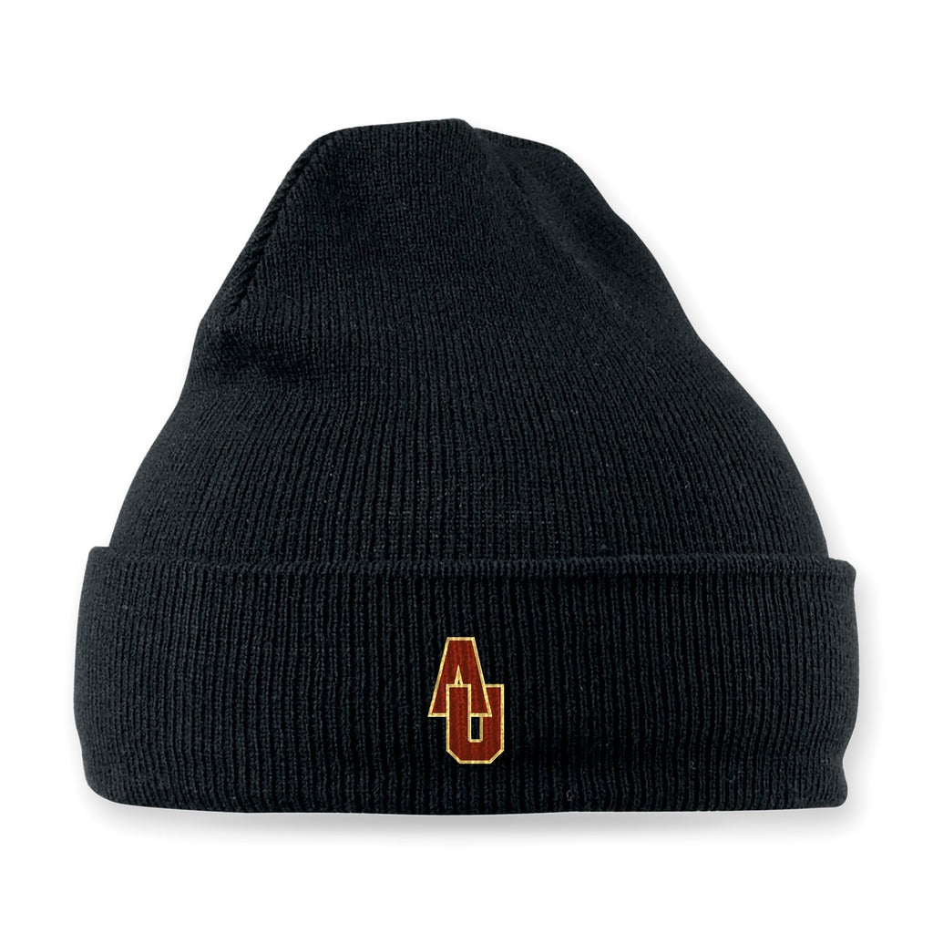 Ashford AU Monogram Beanie – Black (front)